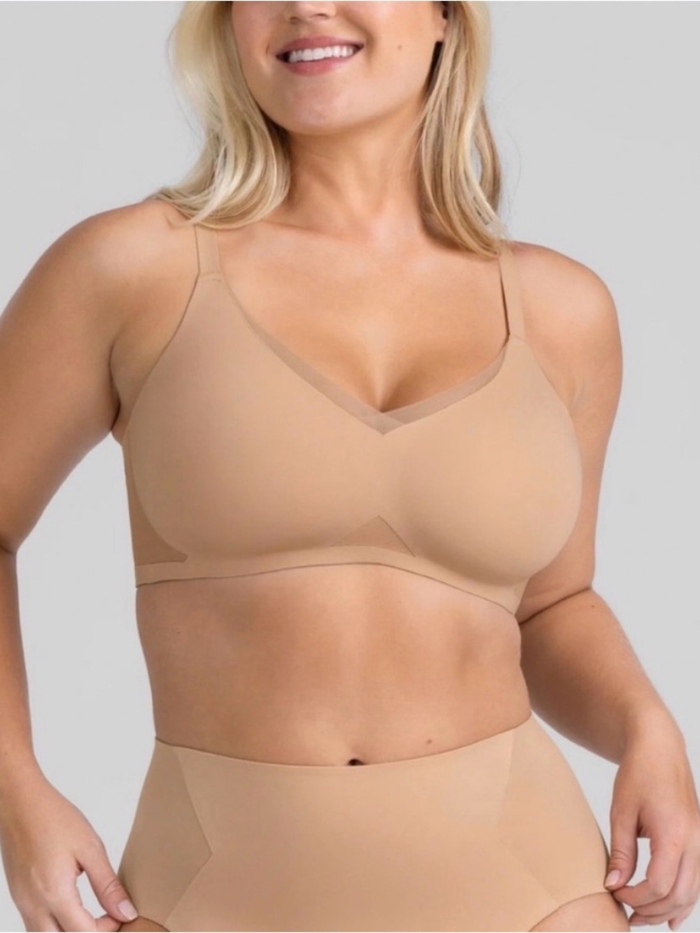 Honeylove Liftwear Crossover Bra Size 36 B/C Comfy Stretch Adjustable Padded